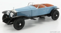 Modely v mierke Matrix Rolls royce Phantom Experimental Vehicle Ch.10ex By Barker Cabriolet 1926 1:18 Black Light Blue