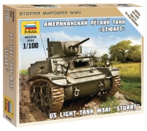 Zvezda Snap Kit - M3 Stuart (1:100)