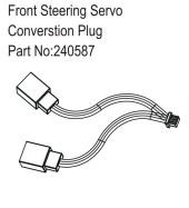 HBP240587 - Front Steering Servo Converstion Plug