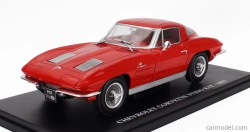 Edicola Chevrolet Corvette Stingray Coupe 1963 - Con Vetrina - With Showcase 1:24 Red
