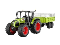 RC traktor Claas Arion 660 s prívesom pre zvieratá 1:24