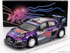 Spark-model Ford england Puma Rally1 Team Ford World Rally M-sport N 7 4th Rally Sardinia Italy 2022 P.l.loubet - V.landais 1:43 Purple Blue Grey