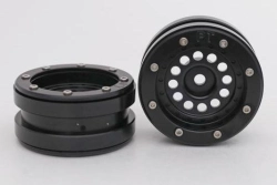 Kovové Beadlock CNC disky 1,9 PT Bullet Black/Black, 2 ks