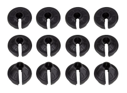 13 mm spodné plastové tanieriky pre olejové tlmiče, 3 x 4 ks