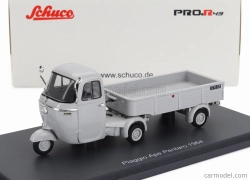Schuco Piaggio Ape Pentaro Motrice + Pentaro' Rimorchio 1964 1:43 Grey