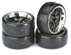 Driftové pneumatiky 1:10 včetně disků, 4ks