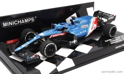 Minichamps Renault F1 A521 Renault E-tech 20b Team Alpine N 14 4th Hungary Gp 2021 Fernando Alonso 1:43 Blue Met Red White