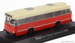Edicola Magirus Deutz Saturn Ii Autobus 1957 - Damage Display Box 1:72 Červený Krém