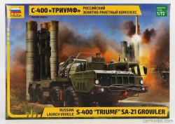 Zvezda ZIL S-400 Triumf Sa-21 Growler Truck 8x8 4-assi Lancia Missili 1959 1:72 /