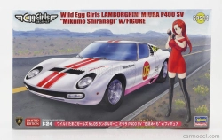 Hasegawa Lamborghini Miura P400 Sv With Egg Girl Mikumo Iranagi 1972 1:24 /