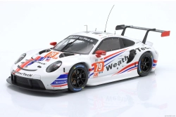 Ixo-models Porsche 911 991 Rsr-19 4.2l Team Weathertech Racing N 79 2nd Lmgte Am Class 24h Le Mans 2022 Cooper Macneil - Julien Andlauer - Thomas Merril 1:18 Bílá
