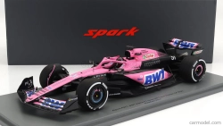 Spark-model Alpine F1  A523 Team Bwt Alpine N 31 Season 2023 Esteban Ocon 1:18 Růžová Modrá