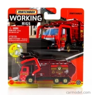 Matchbox Nákladné auto Garbage King Xl 1:64 Tmavo červená