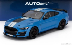 Autoart Ford usa Mustang Shelby Gt500 Coupe 2023 1:18 Gribber Blue