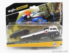 Maisto Buick Grand National 1987 With Ramp Truck 1:64 Matná Černá Bílá
