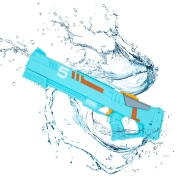 Elektrická vodní stříkačka Strong s automatickým nasáváním, modrá