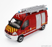 Edicola Renault Master Van Secours D'urgence Hasičské auto 2003 1:43 Červená Biela Strieborná