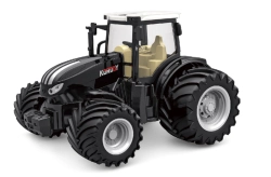 RC kovový traktor Korody s širokými koly 1:24, černý
