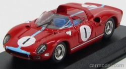 Art-model Ferrari 330p N 1 Spa 1965 M.parkes 1:43 Červená
