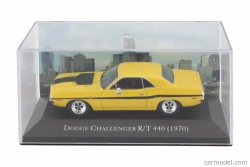 Edicola Dodge Challenger R/t 440 Coupe 1970 - Con Vetrina - S vitrínou 1:43 Yellow Black