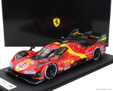Bbr-models Ferrari 499p 3.0l Turbo V6 Team Ferrari Af Corse N 51 3rd Wec 6h Spa 2023 Alessandro Pier Guidi - James Calado - Antonio Giovinazzi 1:18 Červená Žltá Čierna