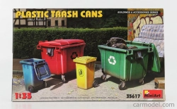 Miniart Accessories Set Cestino E Cassonetto Rifiuti - Trash Cans 1:35 /