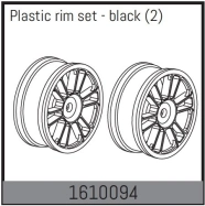 Plastic rim set - black (2)