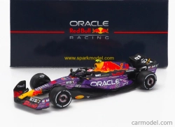 Spark-model Red bull F1  Rb19 Team Oracle Red Bull Racing N 11 3rd Las Vegas Usa Gp 2023 Sergio Perez 1:64 Fialová Žlutá Červená