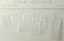 2512 ohýbací závěs 10x20, 6ks