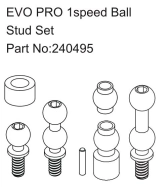 HBP240495 - EVO PRO 1speed Ball Stud Set