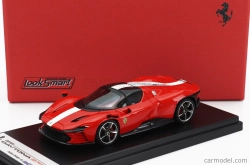 Looksmart Ferrari Daytona Sp3 Uzavretá strecha 2022 1:43 Rosso Scuderia - červená biela
