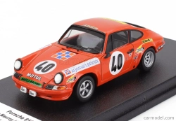 Trofeu Porsche 911s Coupe N 40 24h Le Mans 1972 Pierre Mauroy - Marcel Mignot 1:43 Orange