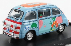 Brumm Fiat 600d Multipla - Graziano Rossi Motorhome 1960 1:43 Světle Modrá