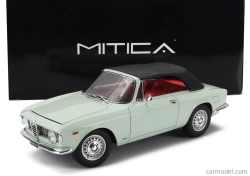 Mitica Alfa romeo Giulia 1600 Gtc Cabriolet Closed 1964 – Interior Red 1:18 Azzurro Spazio - Světle Modrá