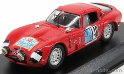 Najlepší model Alfa romeo Tz2 N 148 Rally Pergusa Jolly Hotel 1965 De Adamich - Lini 1:43 Red
