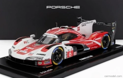 Spark-model Porsche 963 9rd 4.6l Turbo V8 Team Porsche Penske Motorsport N 6 4. 24h Le Mans (pole position) 2024 Kevin Estre - Andre Lotterer - Laurens Vanthoor - Con Vetrina - S vitrínou 1:18 Červená Biela Čierna