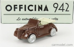 Officina-942 Fiat 500a Cabriolet Carrozzeria Montescani 1939 1:76 Hnedá