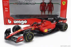 Bburago Ferrari F1 Sf-23 Team Scuderia Ferrari N 16 2023 Charles Leclerc 1:18, červená