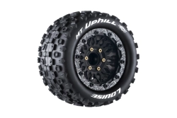 MT-UPHILL SOFT 1/10, 12mm, 14mm a 17mm odnímatelný hex, Černé disky, 2 ks