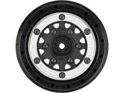 Pro-Line 2,2/3,0" Raid bead lock H12/H14 SC strieborná/čierna (2)