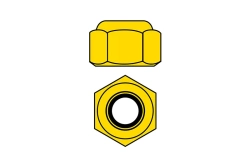 Hliníkové nylonové podložky STOPmats M4 - zlaté - 10 ks.