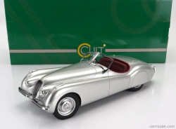 Modely Jaguar Xk120 Ots Spider Cabriolet Open 1948 1:18 Strieborná