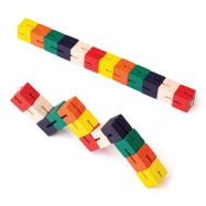 Bigjigs Toys Drevené puzzle farebný had 1 kus