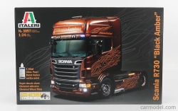Italeri Scania R730 Tractor Truck Black Amber 2-assi 2011 1:24 /