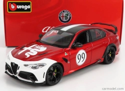 Bburago Alfa romeo Giulia Gtam N 99 Racing 2020 1:18 Alfa Červená Bílá