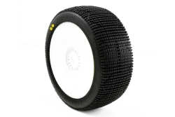 TRIGON V3 BUGGY S2 (SOFT) lepené pneumatiky, biele disky, 2 ks.