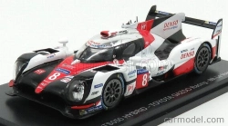 Edicola Toyota Ts050 Hibrid 2.4l Turbo V6 Team Gazoo Racing N 8 24h Le Mans 2017 S.buemi - K.nakajima - A.davidson 1:43 Biela červená čierna