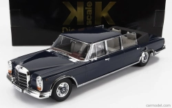 Kk-scale Mercedes benz S-class 600 Pullman (w100) Landaulet Semiconvertible 1964 1:18 Dark Blue