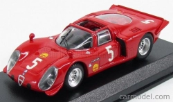 Najlepší model Alfa romeo 33.2 Spider N 5 Winner Montlhery 1969 Larrousse - Verrier 1:43 Red