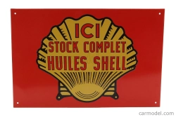 Edicola Príslušenstvo Kovová doska - Ici Stock Complet Huiles Shell 1:1 Rôzne